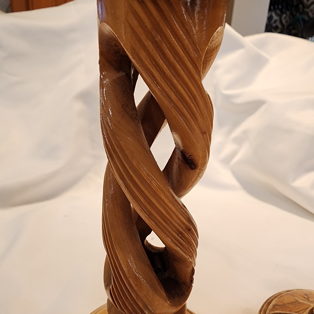 Bethlehem Vintage Wooden Candle Holders - Picture 8 of 9